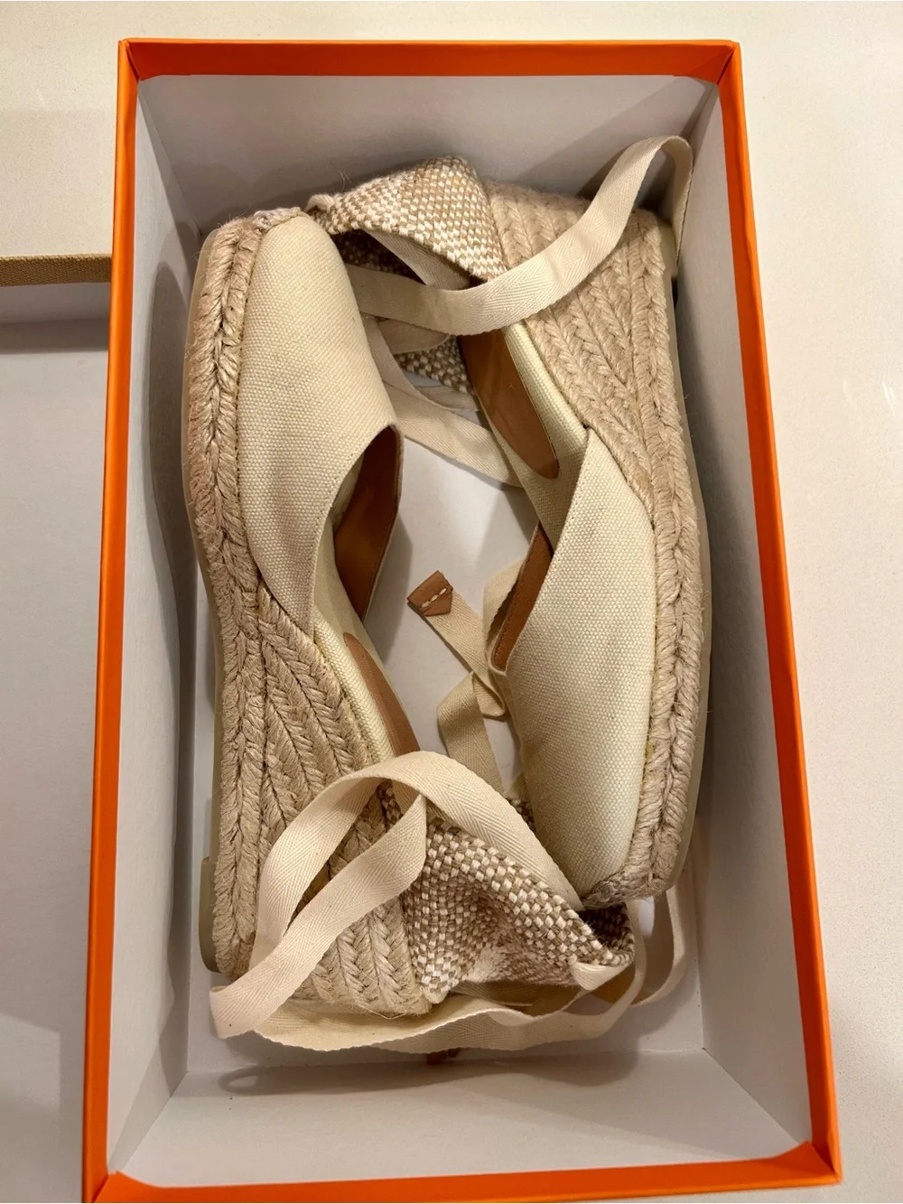 NIB Castañer Carina Wedge Espadrilles Size 38!